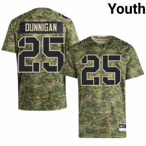 Camo College Football JJ Dunnigan #25 Stitched Youth University of Miami Jersey 107843-382