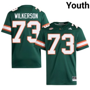 Green The U Jaden Wilkerson Youth College Football Player #73 Jersey 191480-750