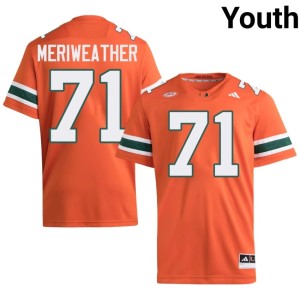 Orange College Football UM Youth #71 Jamal Meriweather 2026 Jersey 876014-793