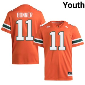 Orange Miami #11 Youth College Football High School Kamal Bonner Jersey 790206-206