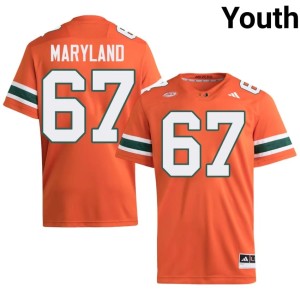 Orange Replica Canes Russell Maryland College Football Youth #67 Jersey 366322-104