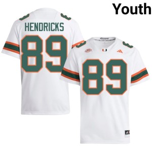 White #89 Ted Hendricks College Football Youth UMiami Hurricanes University Jersey 330677-230